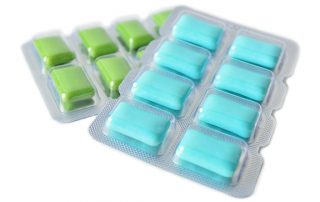 Xylitol | photo of two packs of sugarless gum