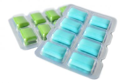 Xylitol | photo of two packs of sugarless gum